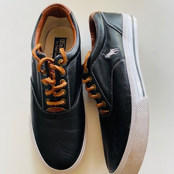 Polo Ralph Lauren Other - 💋 Polo Ralph Lauren Leather Vaughn Men’s Sneakers